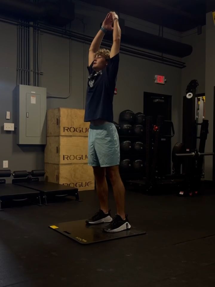 A young athlete training inside the GRIT Auburn facility